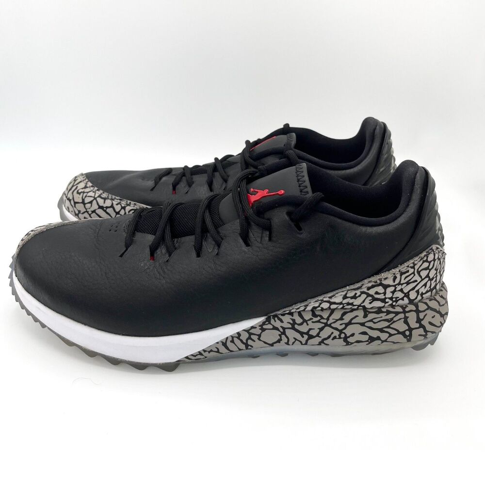 Nike Air Jordan ADG Spikeless Golf Shoes Sneaker Men Sz 7 AR7995-101 Black Gray